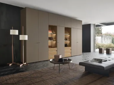 Breccia wardrobe with open compartment by Sangiacomo.