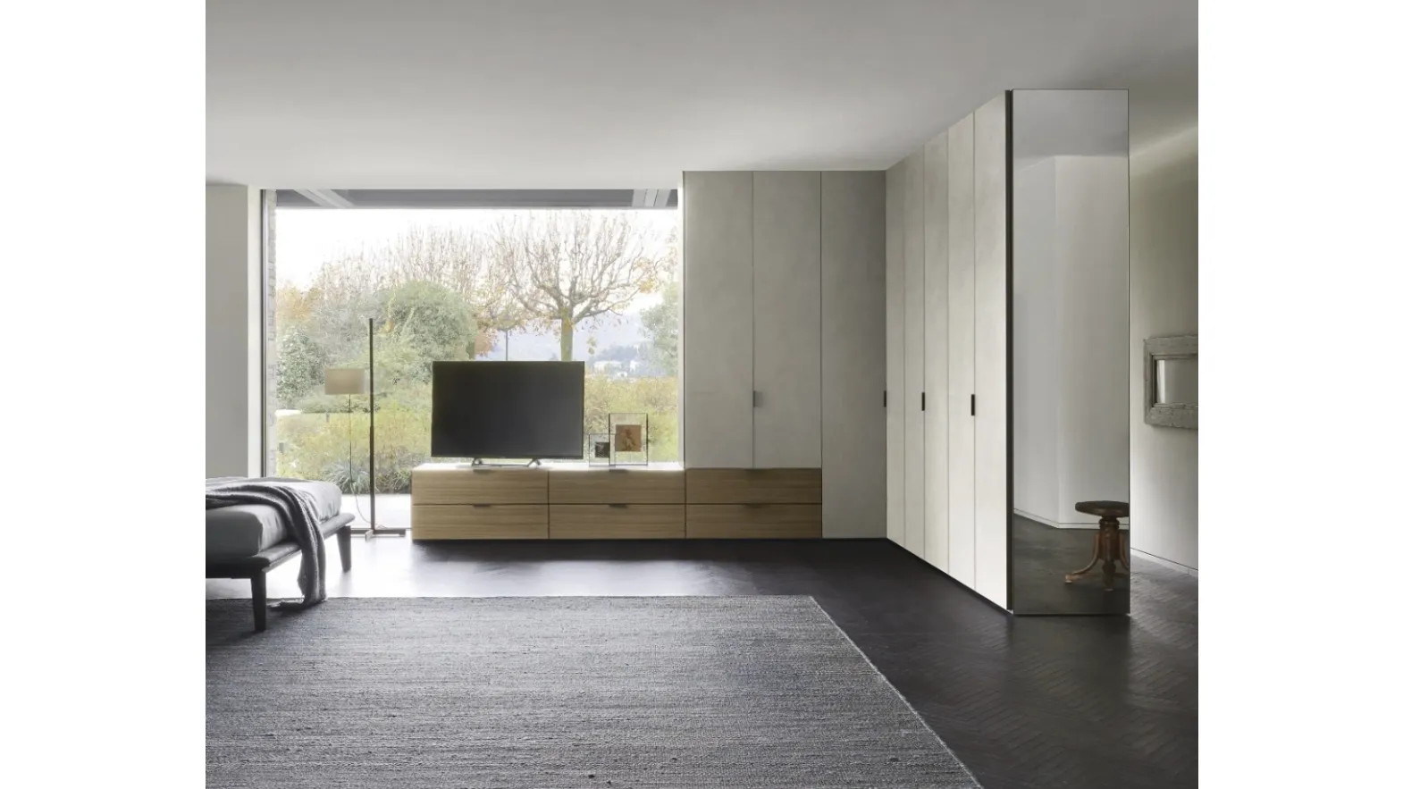 Collage corner wardrobe by Sangiacomo.