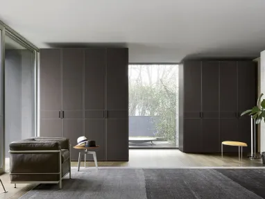 Wardrobe with Eco leather door Eco by Sangiacomo.