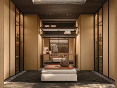 Gliss Master Walk-in Closet in Rovere by Molteni & C