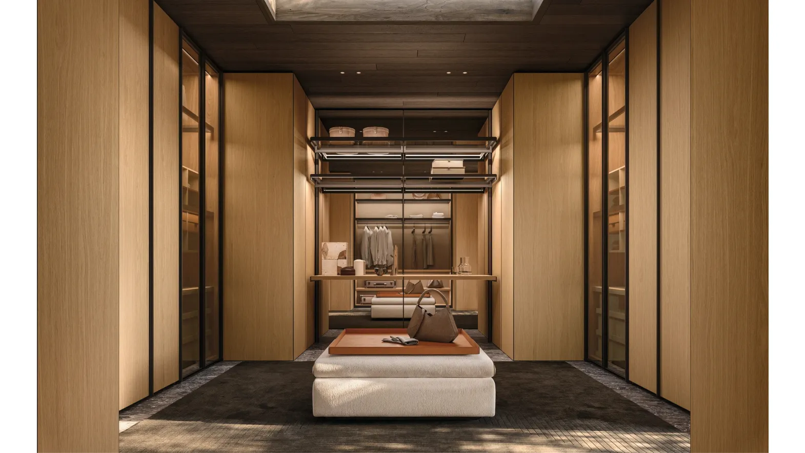 Gliss Master Walk-in Closet in Rovere by Molteni & C