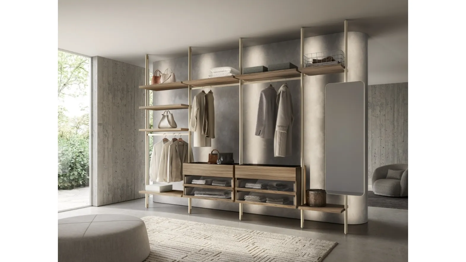 Iala walk-in wardrobe by Sangiacomo