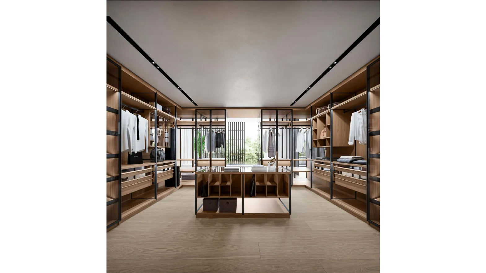 Double-sided Life Walk-in Wardrobe by Arte Brotto