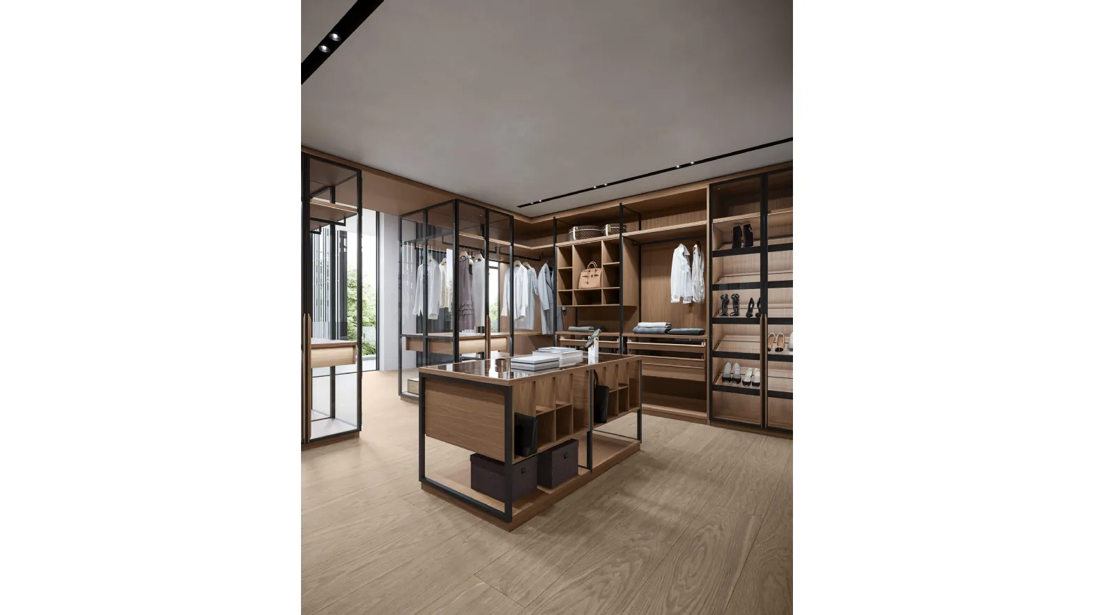 Double-sided Life Walk-in Closet by Arte Brotto.