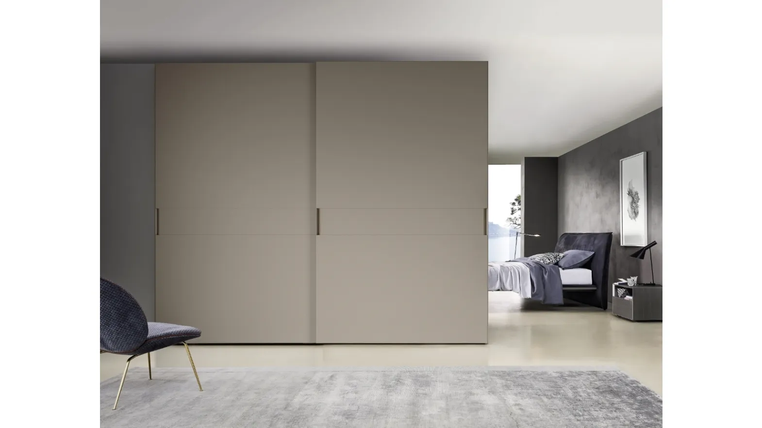 Wardrobe with sliding doors Meridian by Sangiacomo.