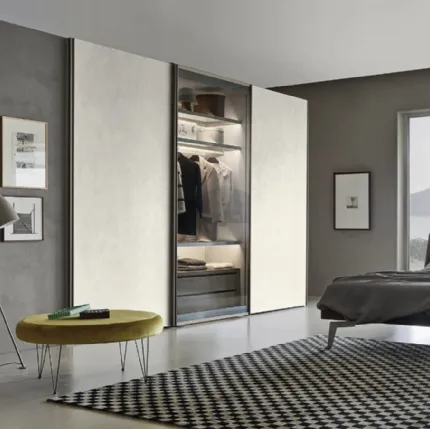 Sliding wardrobe Scrigno Materico by Sangiacomo.