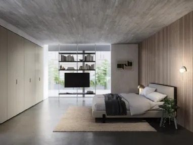 Trail wardrobe with canneté door by Sangiacomo.