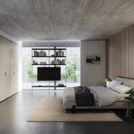 Trail wardrobe with canneté door by Sangiacomo.