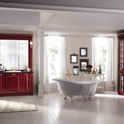 Baltimore Bathroom Cabinet in Matt Red Lacquer by Scavolini Bathrooms