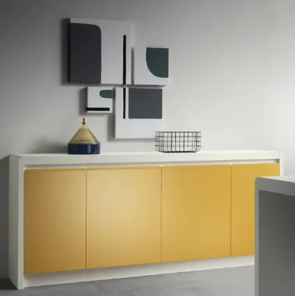 Mustard Yellow Living Dandy Sideboard by Scavolini