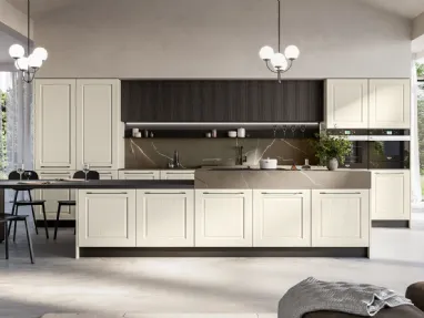 Classic Kitchen in White Ash with Asolo Island by Arredo3