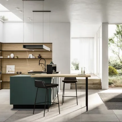 Modern kitchen with Alma 02 island by Arredo3