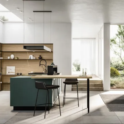 Modern Kitchen with Alma 03 Island by Arredo3