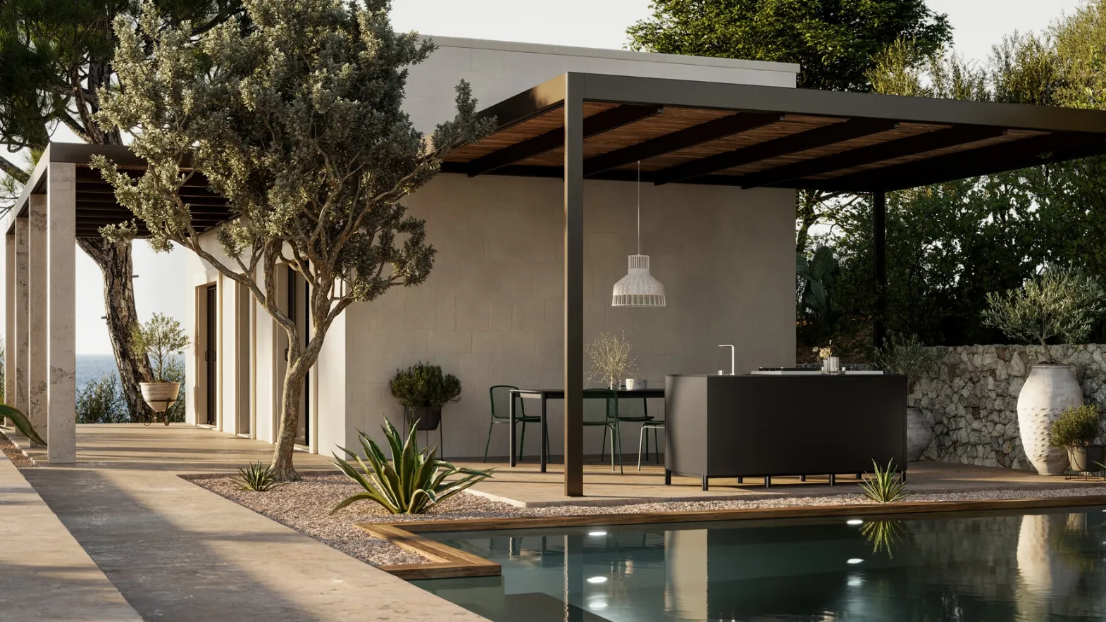 Modern Aluminum Kitchen Aura by Arredo3