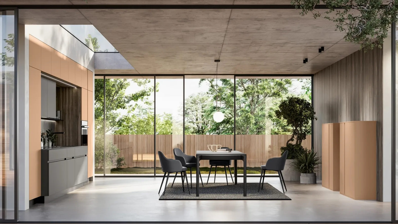 Modern Linear Kitchen Cloe 03 by Arredo3