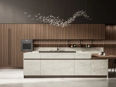 Modern Kitchen with Kalì 07 Island by Arredo3