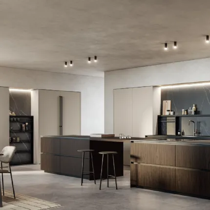 Modern kitchen with Kalì 08 island by Arredo3.