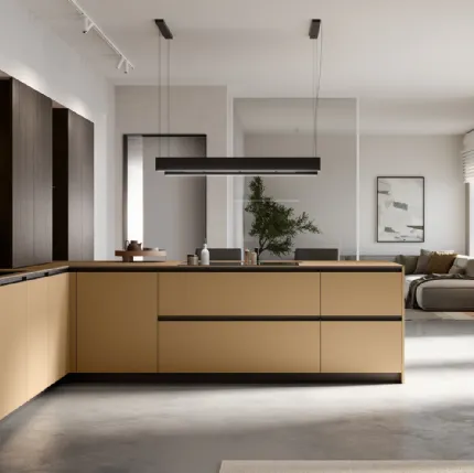 Modern Kitchen with Kalì 10 peninsula by Arredo3