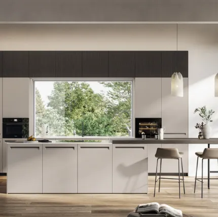 Modern kitchen with Tekna 01 island by Arredo3