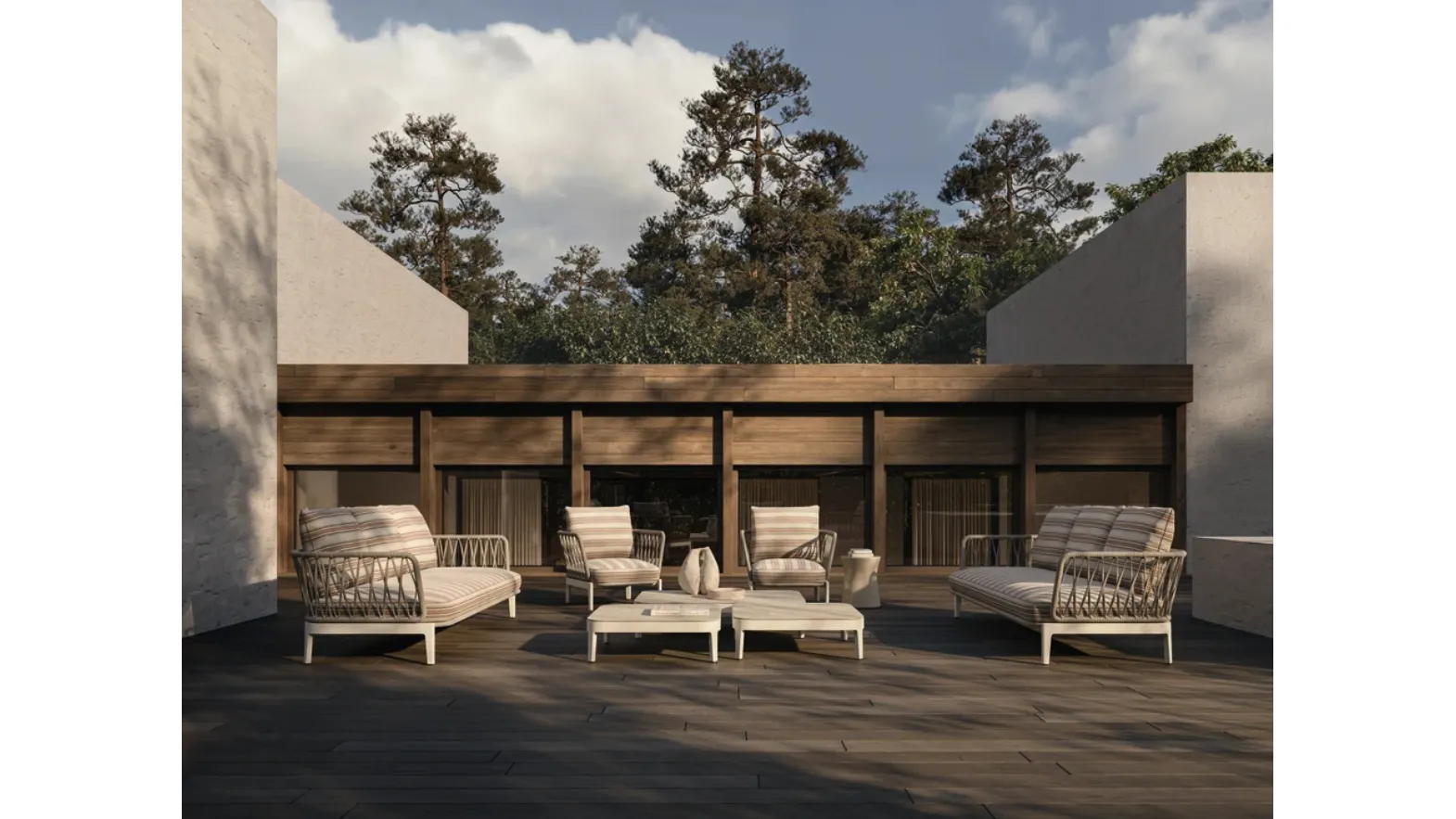 Chelsea outdoor aluminum furniture by Molteni & C