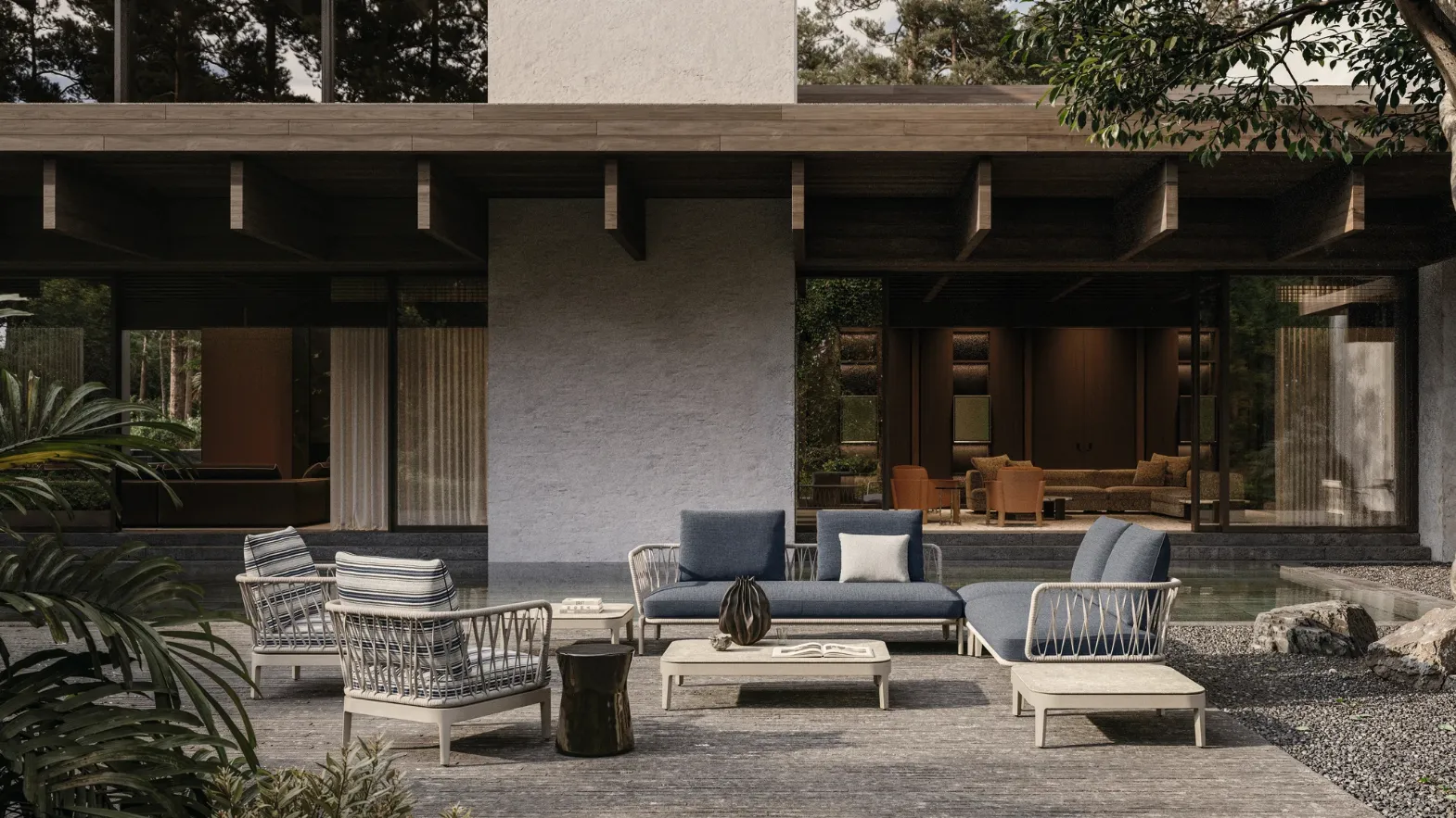 Chelsea outdoor aluminum furniture by Molteni & C