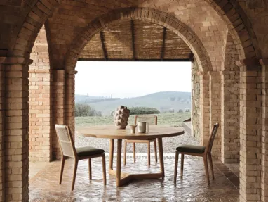Cobea wooden chair by Molteni & C