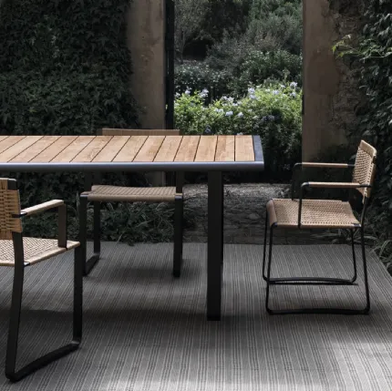 Green Point Chair in polypropylene rope by Molteni & C