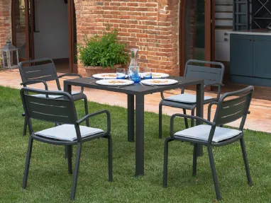 Nova table in steel by Emu
