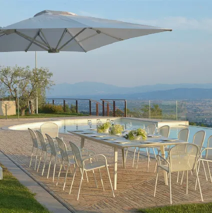 Trevi aluminum and Emu fabric umbrella.