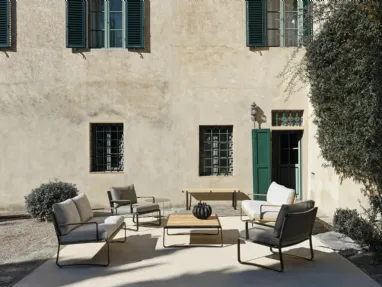 Phoenix outdoor furniture in polypropylene rope by Molteni & C