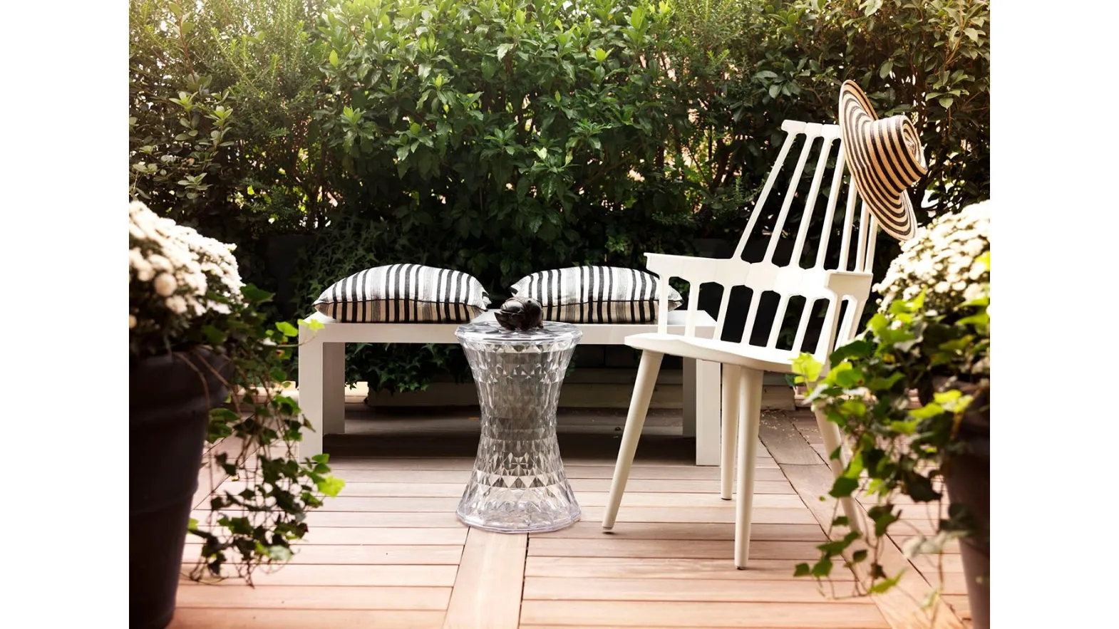 Stone coffee table by Kartell