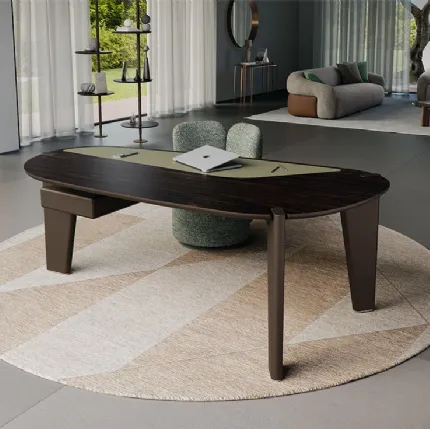 Boston executive design desk in wood by Cattelan Italia