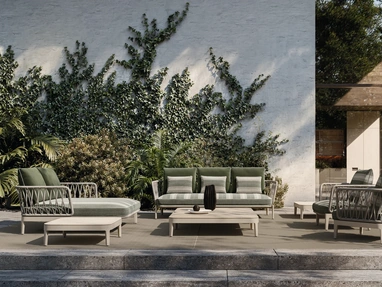 Chelsea outdoor aluminum furniture by Molteni & C