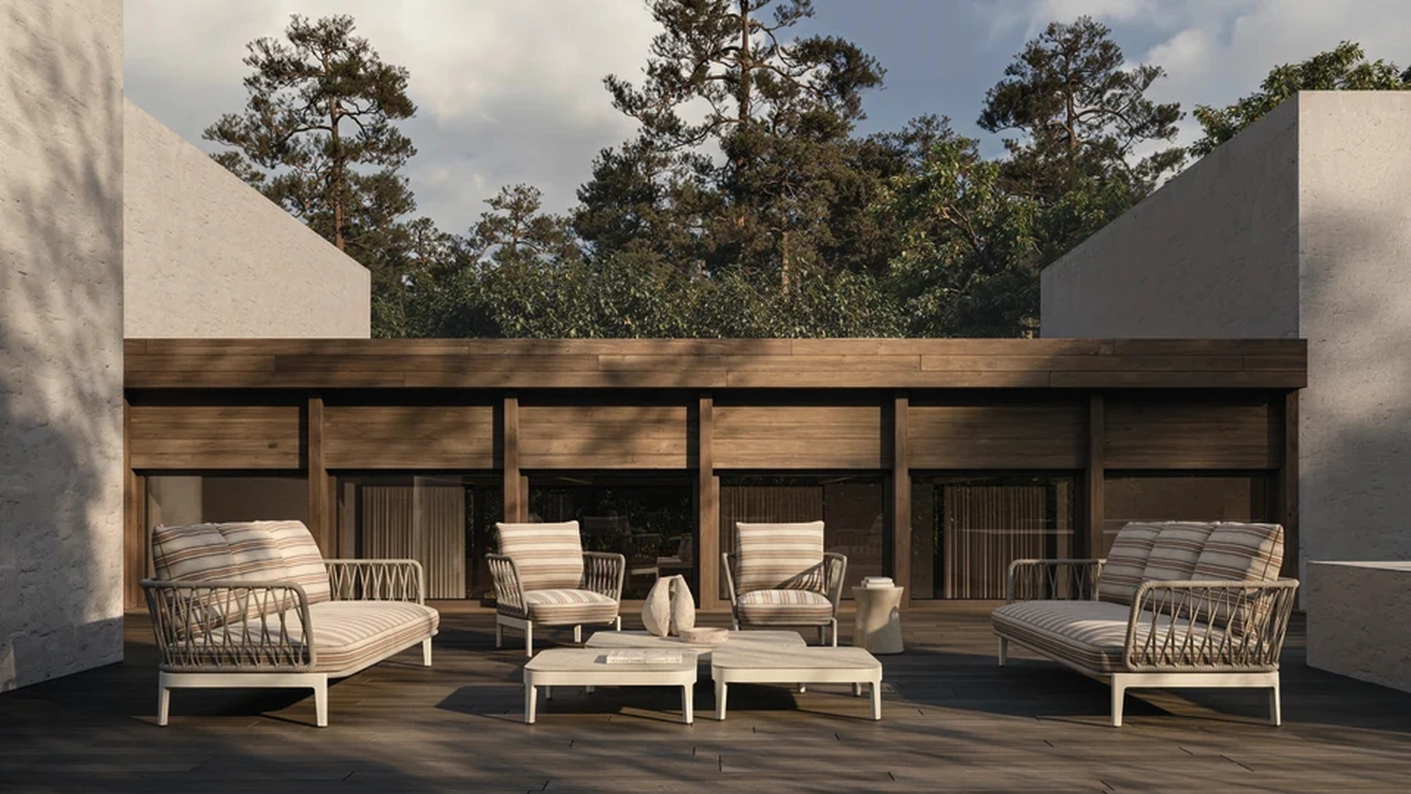 Chelsea outdoor aluminum furniture by Molteni & C