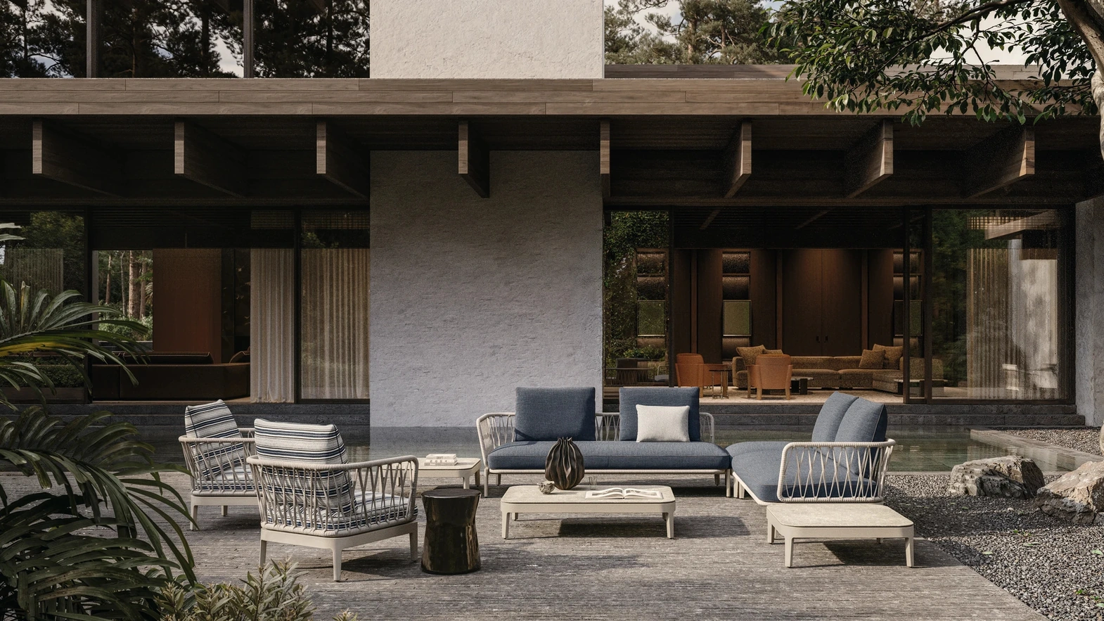 Chelsea outdoor aluminum furniture by Molteni & C