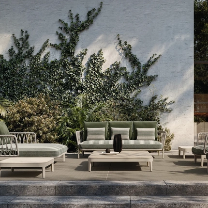 Chelsea outdoor aluminum furniture by Molteni & C