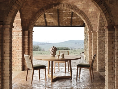Cobea wooden chair by Molteni & C