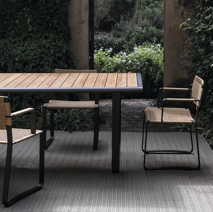 Green Point Chair in polypropylene rope by Molteni & C